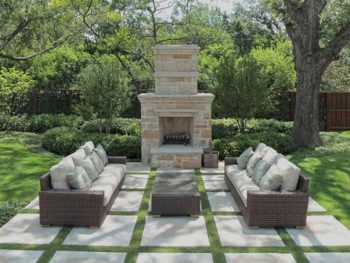 chimeneas de jardin fabricadas en piedra