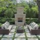 chimeneas de jardin fabricadas en piedra